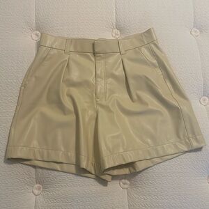 Abercrombie leather shorts